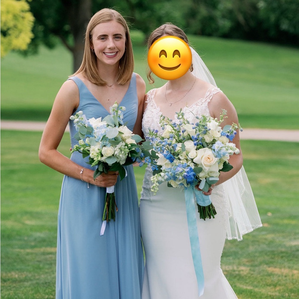 Azazie Dusty Blue Dress